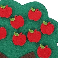 Vista 7 de Números de fieltro tablero de árbol suma resta juegos de matemáticas enseñanza jardín de infantes Juguete de conteo de números de manzano juego