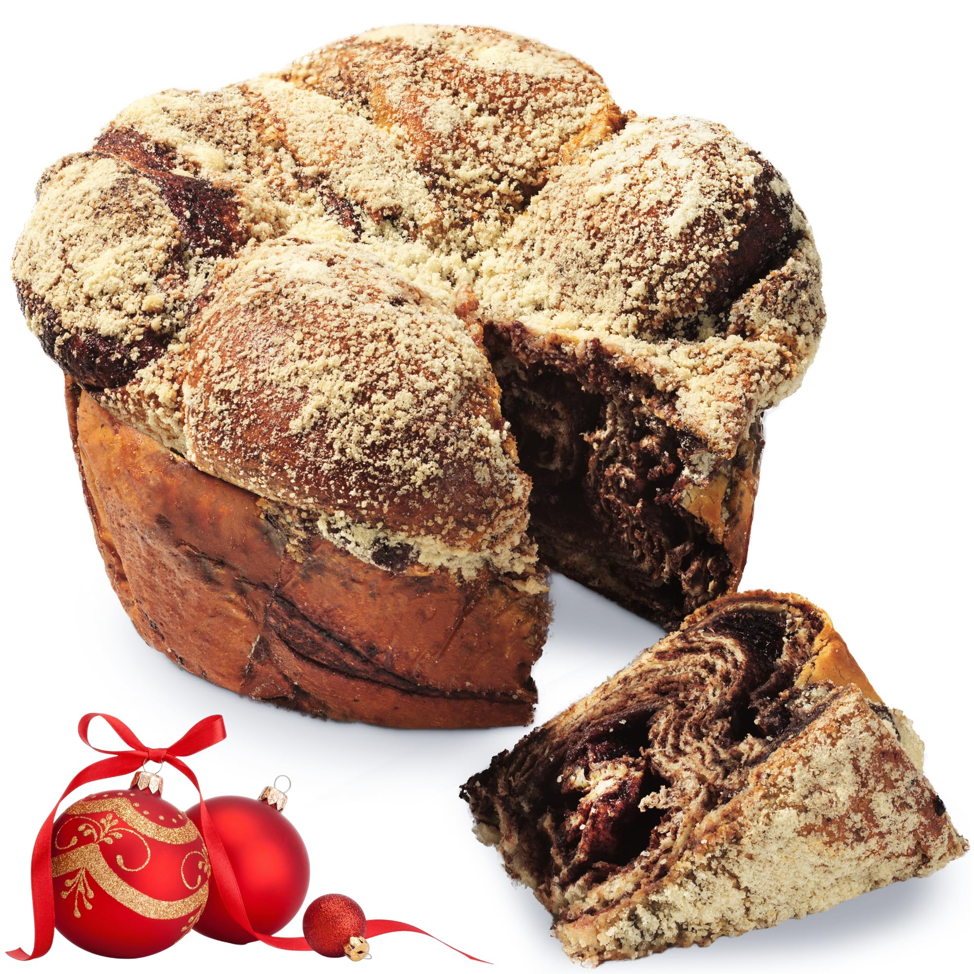 Stern’s Bakery Chocolate Babka Cake | Coffee Cake, Artisan Breakfast Pastries | Holiday Food Gift- Christmas Thanksgiving | Kosher, Dairy Free, Nut Free