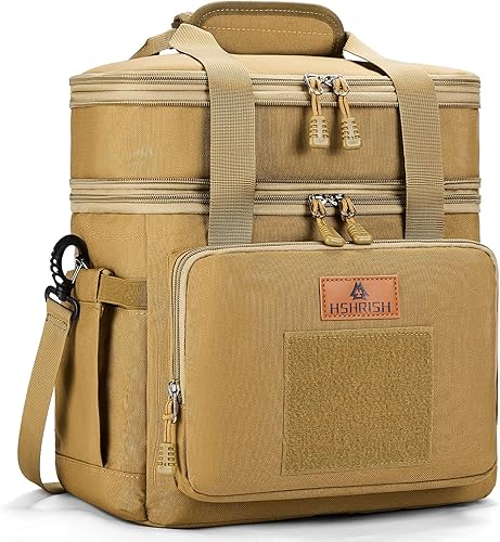 Lonchera táctica, lonchera grande expandible para hombres, duradera, impermeable, a prueba de fugas, con correas Molle, para adultos, trabajo, al