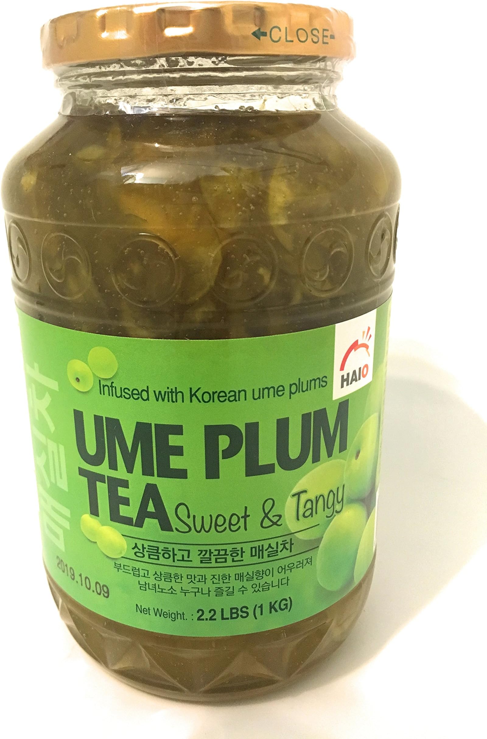 Haioreum Ume Plum Tea - Sweet and Tangy Infused With Korean Ume Plums - Product of Korea 2.2 lb (1 kg)