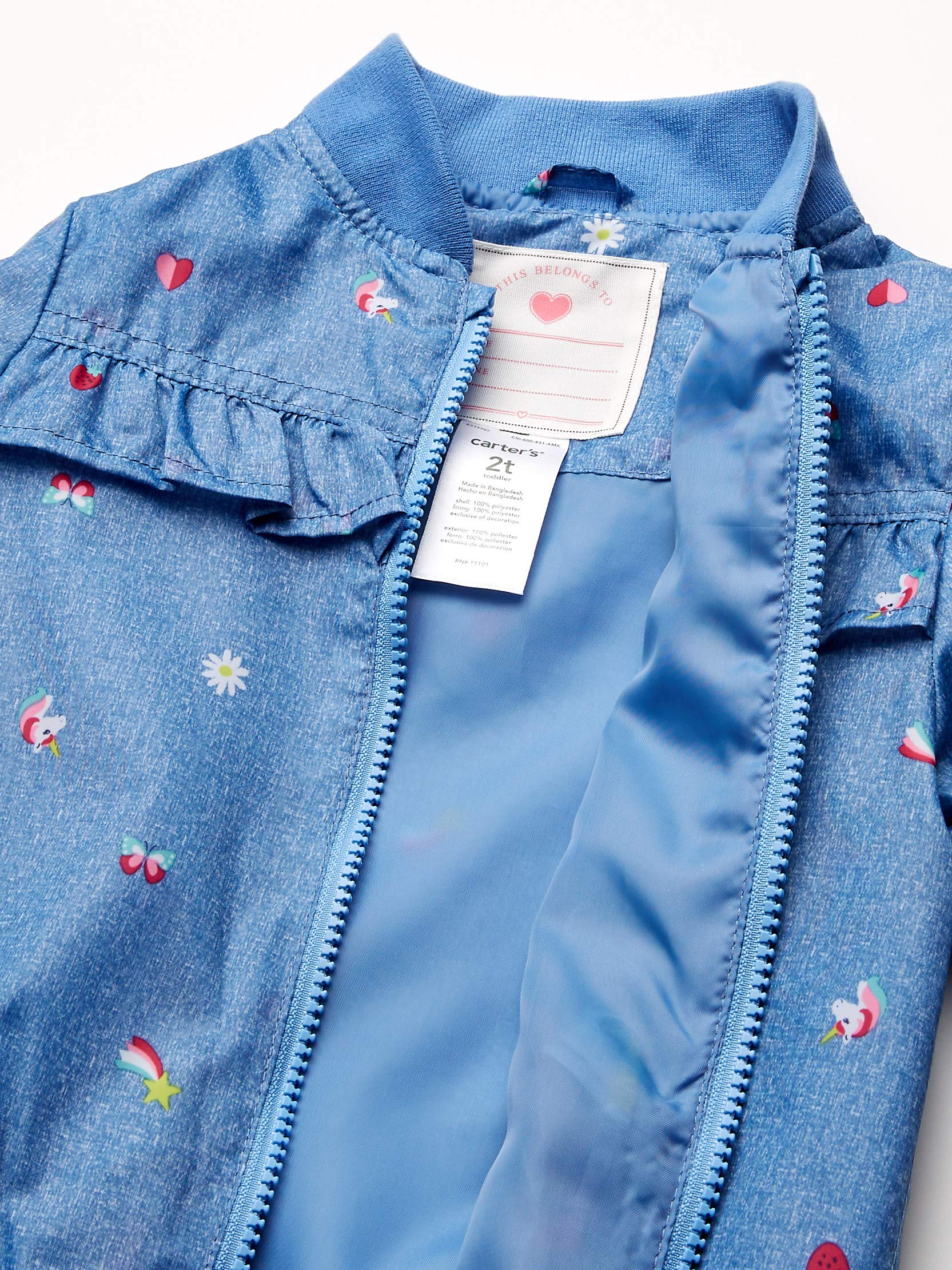 Carter's - Chaqueta ligera estampada para niña - Morado - 6X