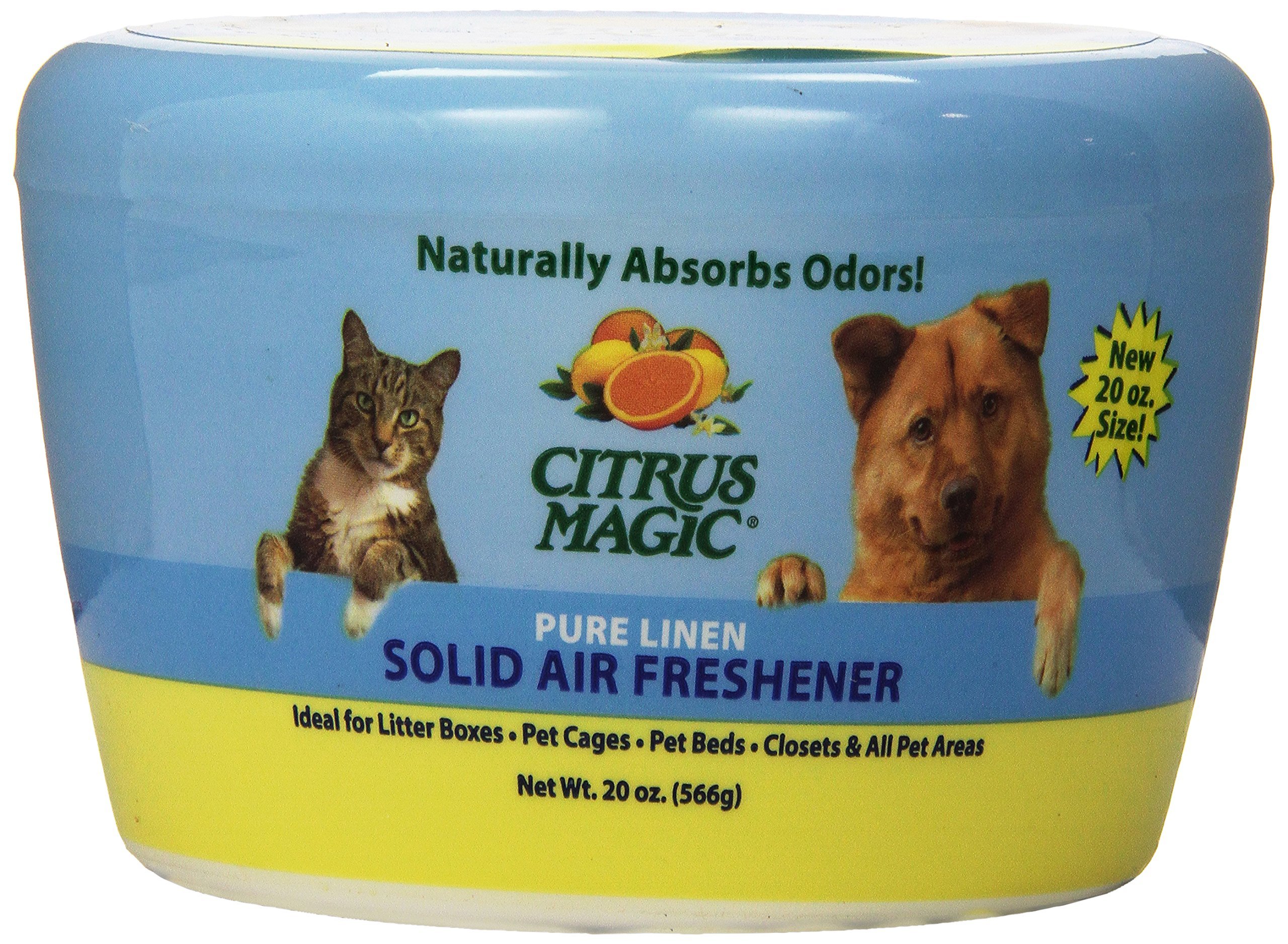 Pet Odor Absorbing Solid Air Freshener, Pure Linen, 20-Ounce