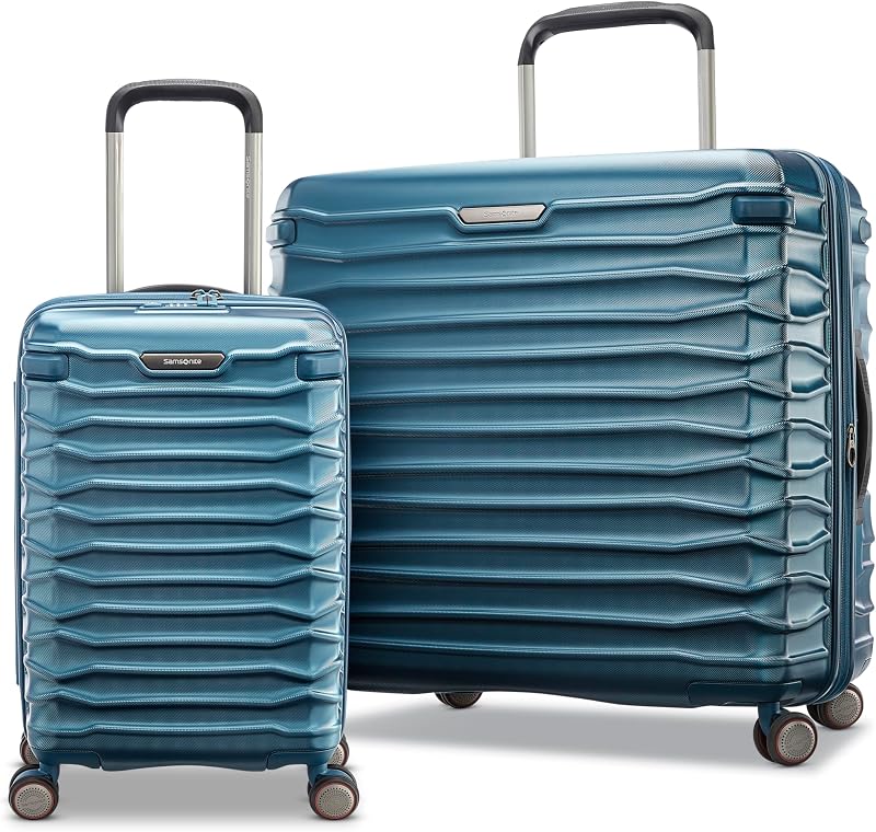 Stryde 2 Hardside Expandable with Double Spinner Wheels, 2PC SET (22X14X9/LG), Deep Teal