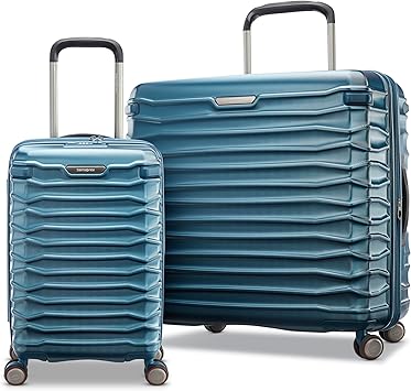 Samsonite Stryde 2 Hardside Expandable with Double Spinner Wheels, 2PC SET (22X14X9/LG), Deep Teal