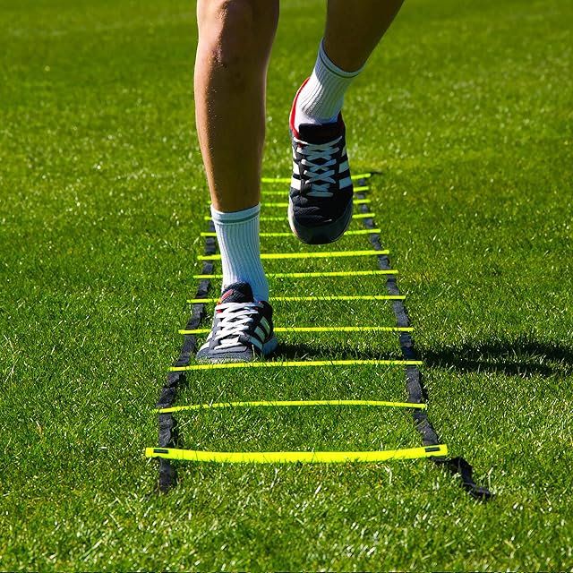 FORZA Speed Training Agility Ladder - 3m or 6m | Adjustable Agility Ladder | Footwork, Co-ordination & Speed Training Equipment | Boxing, Rugby, Football & More