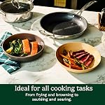 Cuisinart FusionPlus™ 6-Piece Non-Stick Stainless Steel Skillets, Includes 8", 10" and 12" Frying Pans with 3 Lids, Compatible with Induction, PFAS-Free (FPS-6SSCRC)