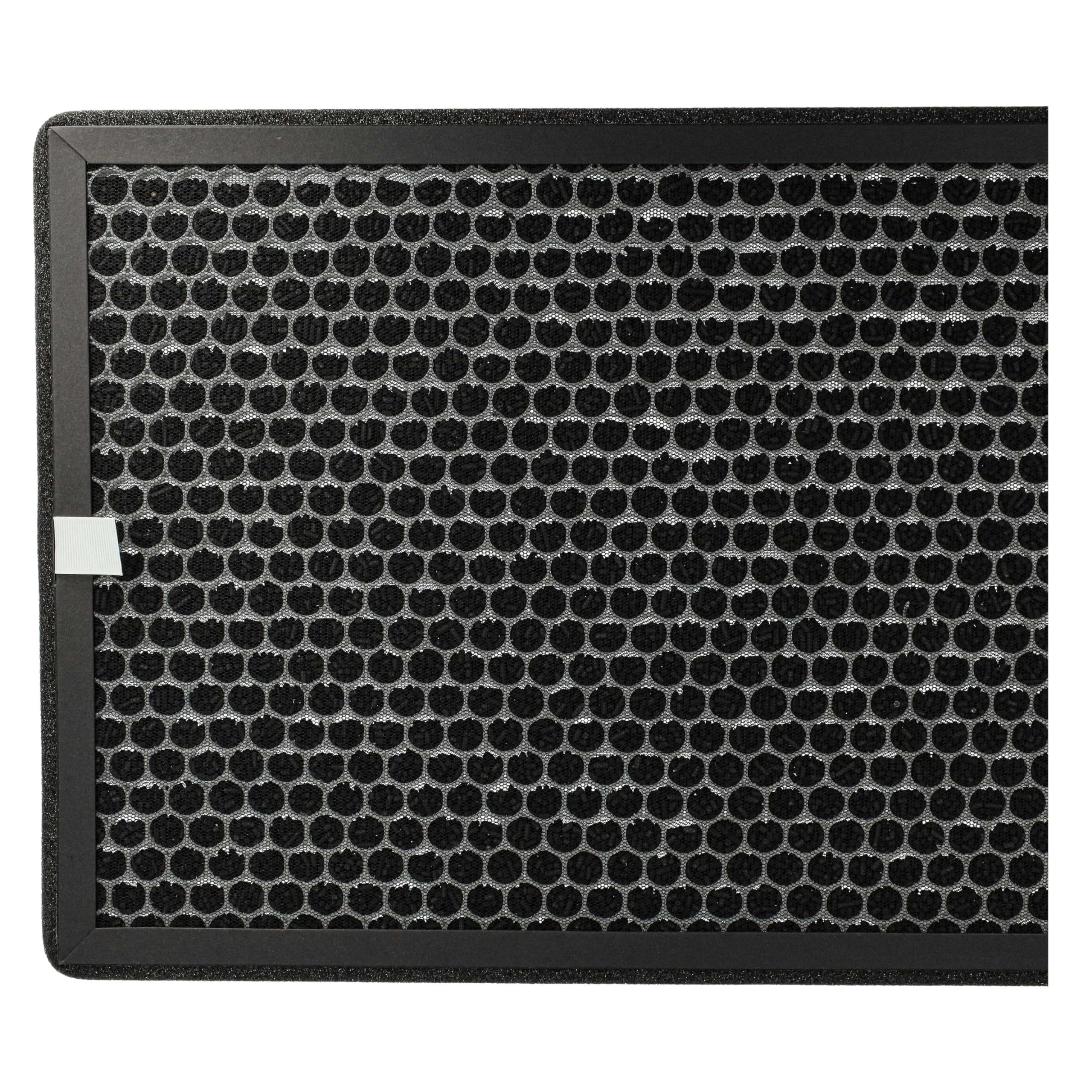 vhbw 5 x filtr z węglem aktywnym, kompatybilny z Philips AC2882/10, AC2887/10, AC2889/10, AC3829/10, oczyszczacz powietrza - filtr powietrza, czarny