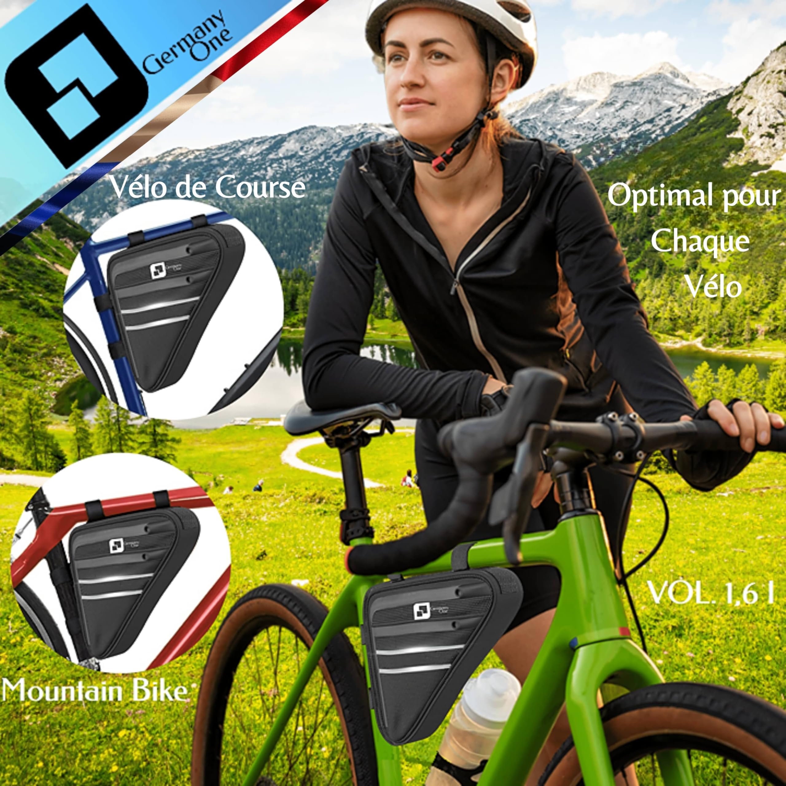 Sacoche De Cadre Vtt Ashata Sac De Cadre De Triangle De Vélo Sac