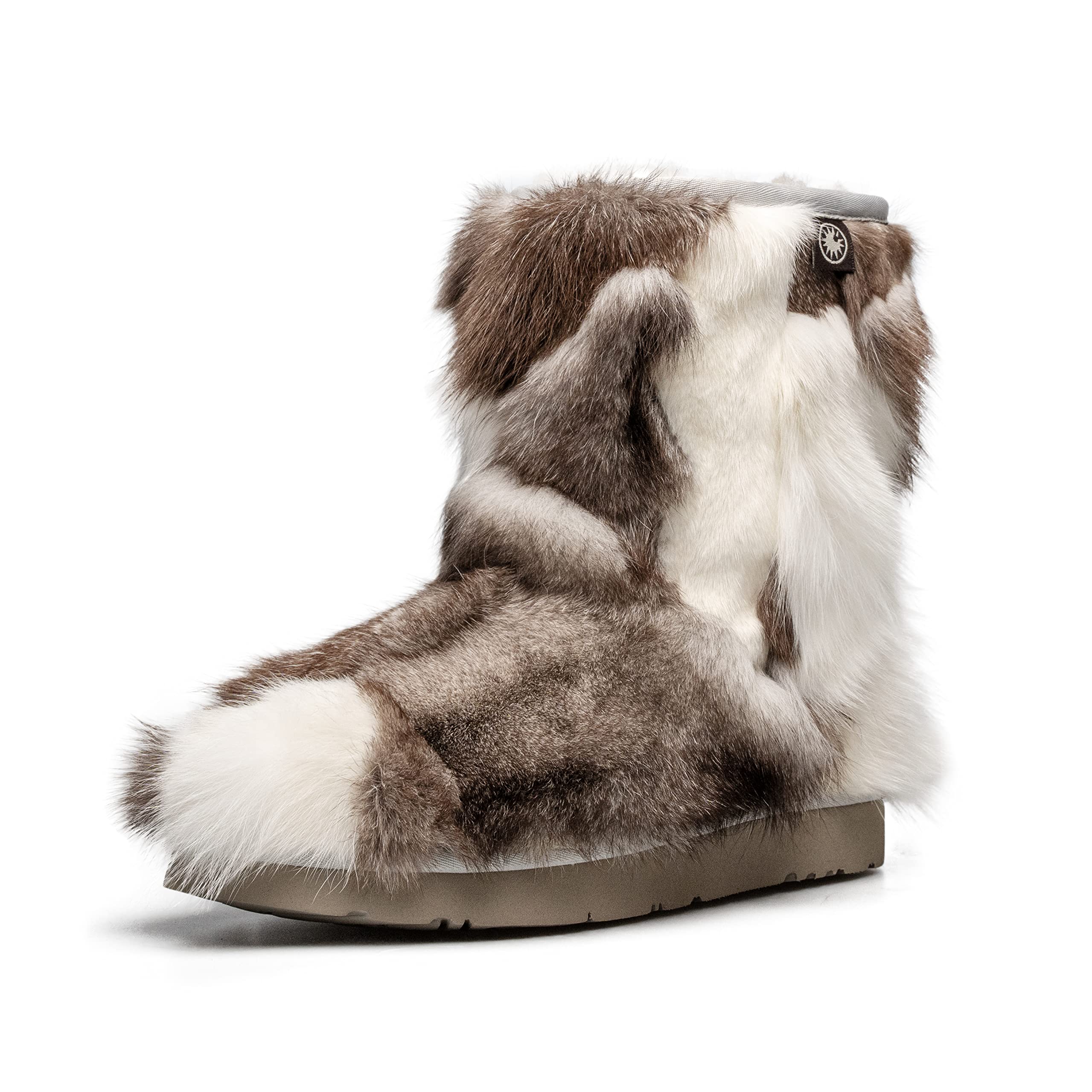AU MU Aumu Womens Short Winter Snow Boots Classic Thermal Fur Boot Furry Fluffy Warm