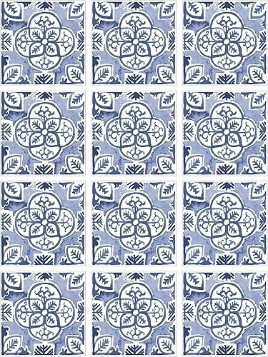 Miniatura 6 de WallPops Caeli - Azulejos de pared para despegar y pegar, color azul