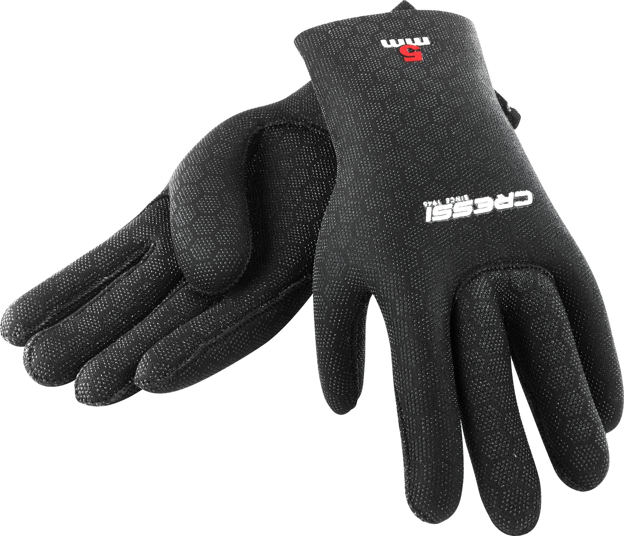 Cressi High Stretch Gloves -Unisex 5-Finger Diving Gloves made of Soft, Single-lined, High-strength Neoprene
