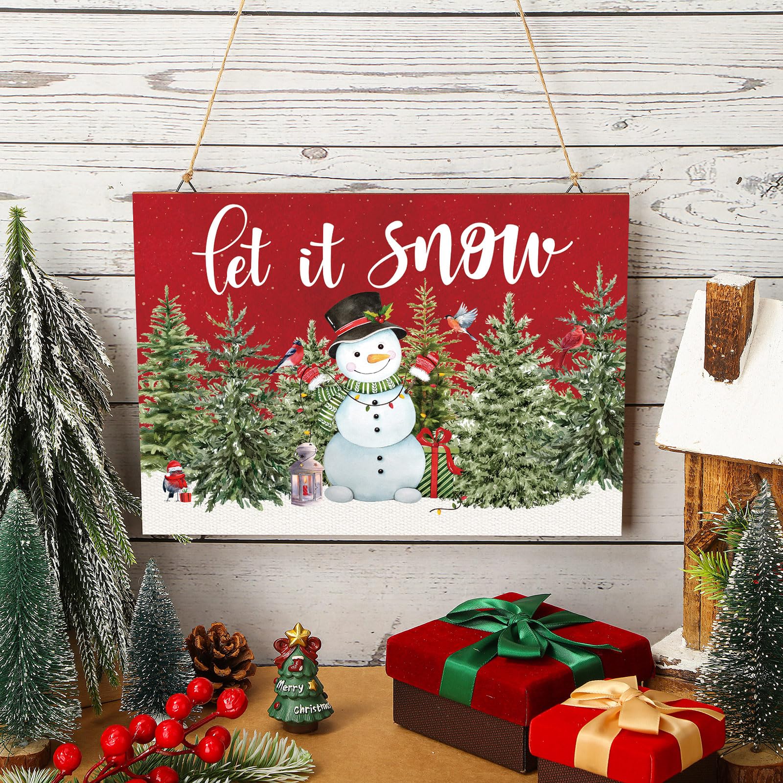 snowing wall plaque クリスマス 【公式通販】