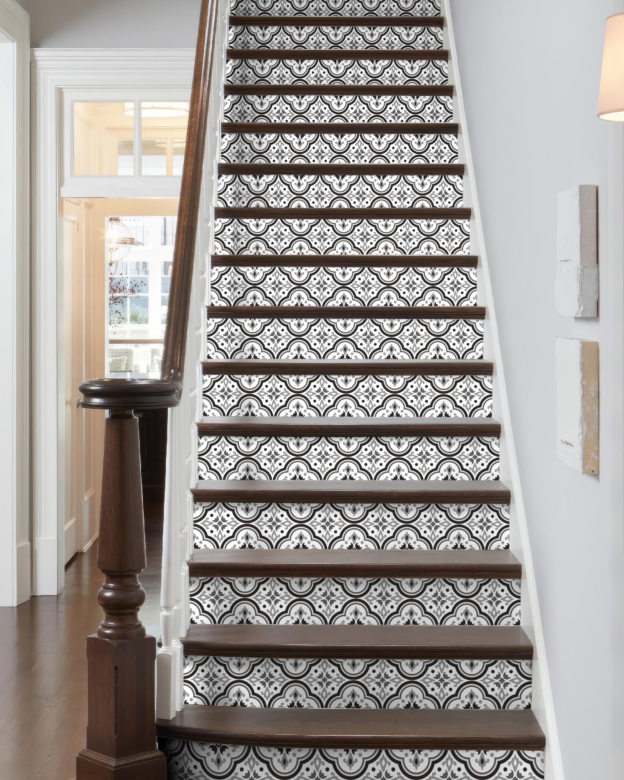 Décalcomanie Murale 3D Pour Contremarches D'escalier - Motif Marron 1132NA