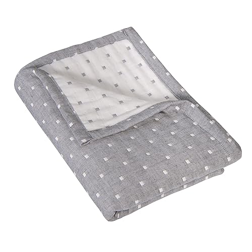 Miniatura 1 de NTBAY Manta de 3 capas para niños pequeños, manta de muselina de algodón jacquard para cama, manta térmica ligera para bebé, manta de cuna súper