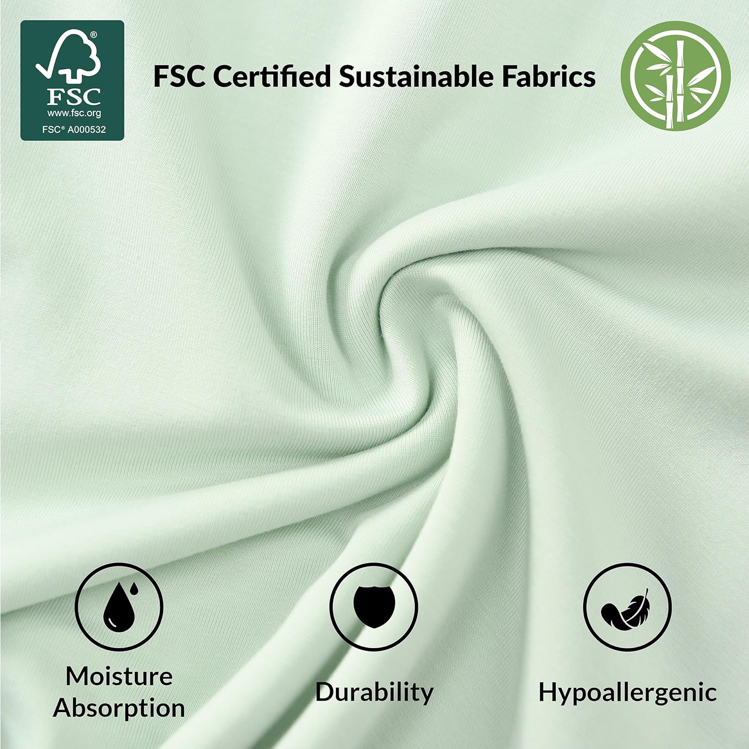 Baby/Toddler Sleep Sack with Legs, Rayon from Bamboo 95% + 5% Spandex, 1.0 TOG, 2‑Way Zipper Sleeping Bag, Walker‑Friendly 12-18M Green - Image 5