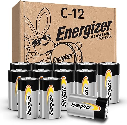 Miniatura 4 de Energizer Pilas AA máximas, doble A, alcalinas, 24 unidades y pilas C, pilas C de larga duración alcalinas (paquete de 12)