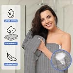 HOMERHYME Microfiber Bath Towels 2 Pack (22'' x 48'') - Lightweight Quick Dry Microfiber Hand Towels, Soft Absorbent Gym Towels for Yoga, Camping, Workout, Car, Hotel, Bathroom, Spa, Travel & Dog Care