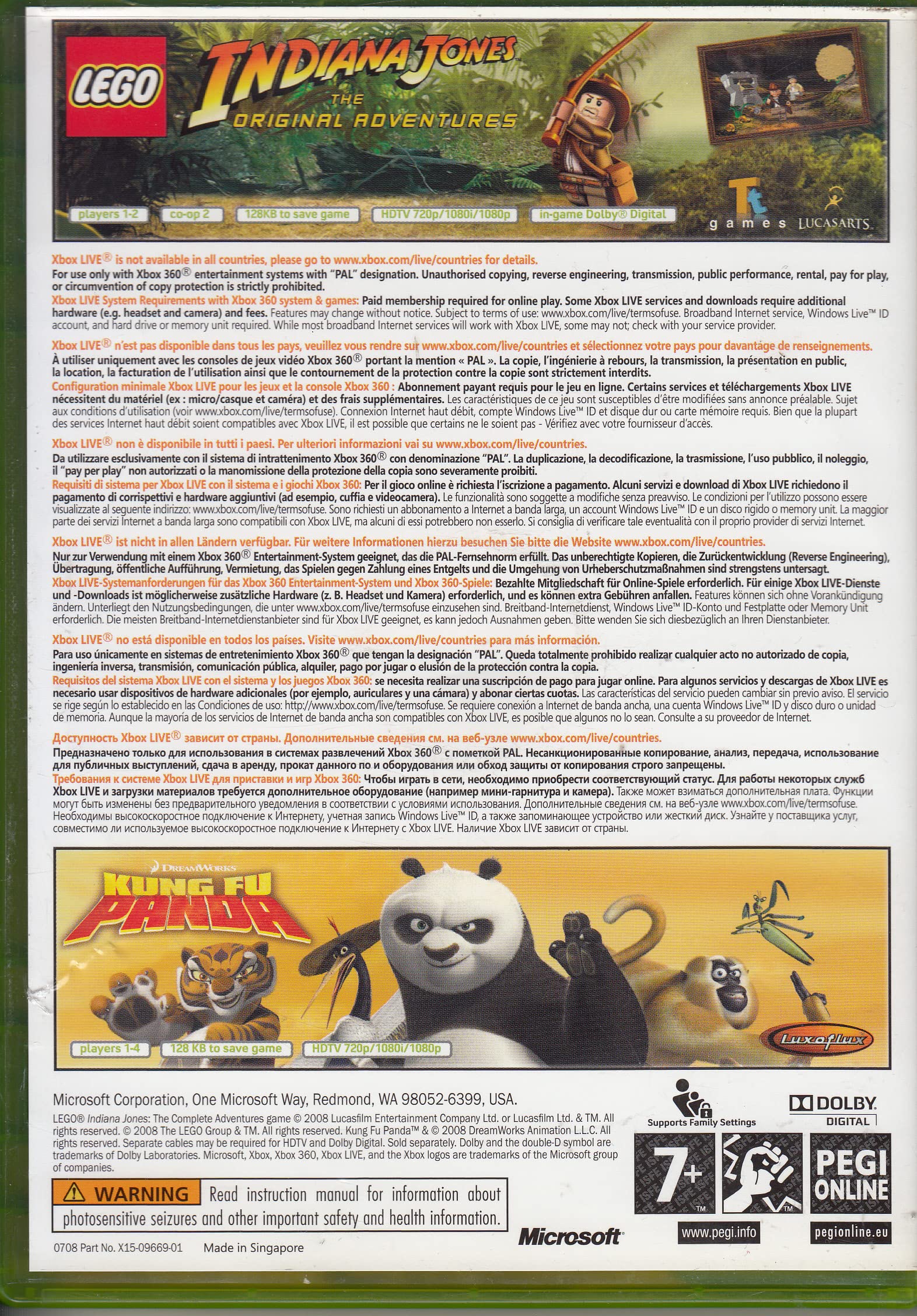 Kung Fu Panda + Lego Indiana Jones Bundle [Edizione : Germania]