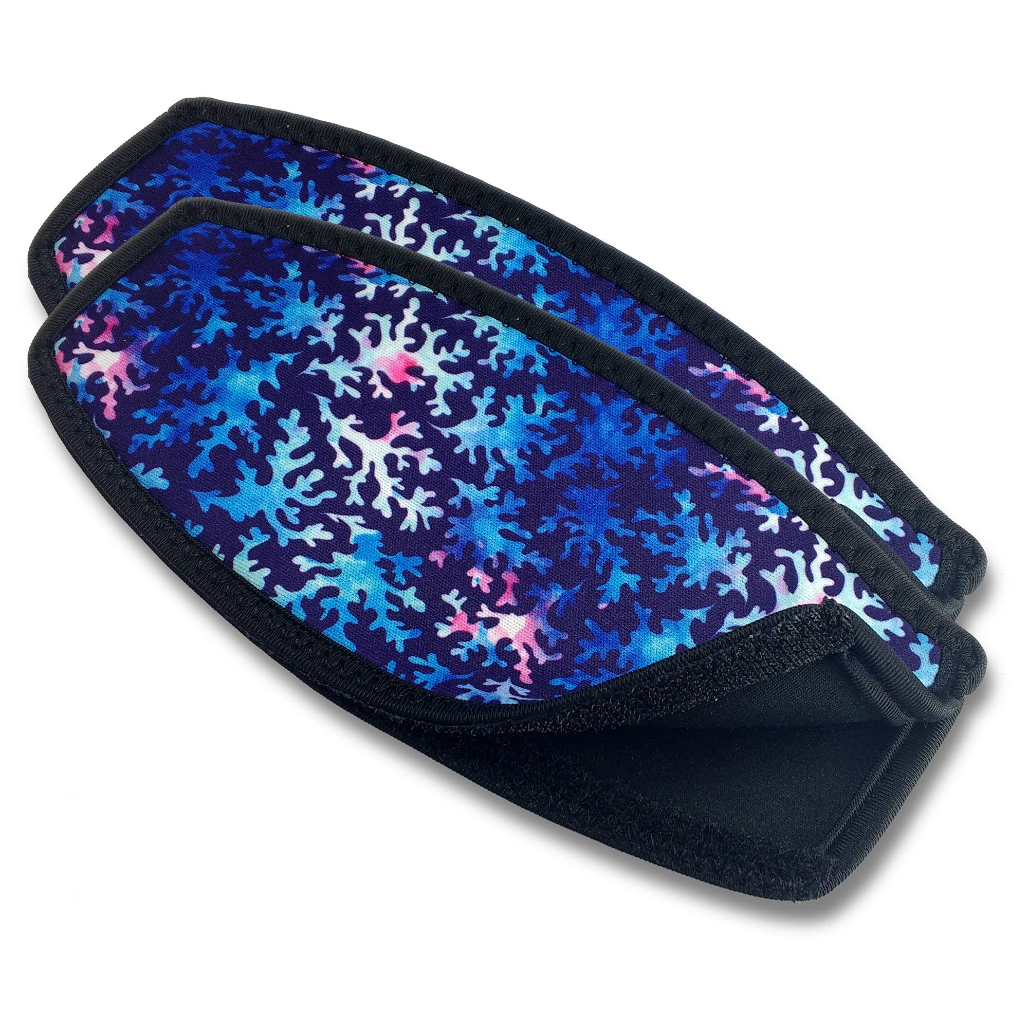 Flow Scuba Gear Diving Slap Strap with Hook and Loop Fastener - Neoprene Cover for Dive and Snorkel Mask Straps