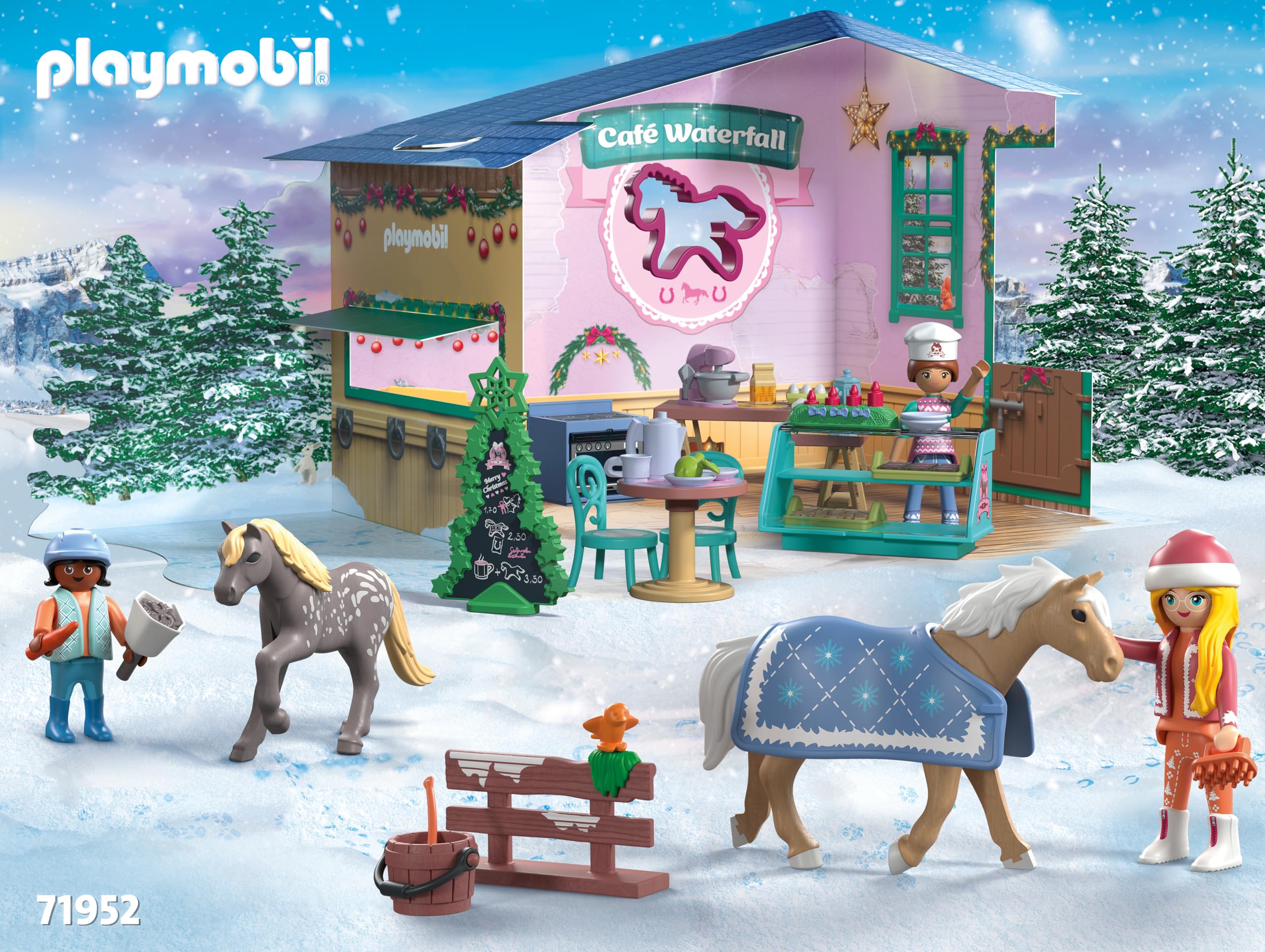 PLAYMOBIL, Horses Of Waterfall, Christmas Baking In The Riding Café, Advent Calendar For Horse Fans - Image 4