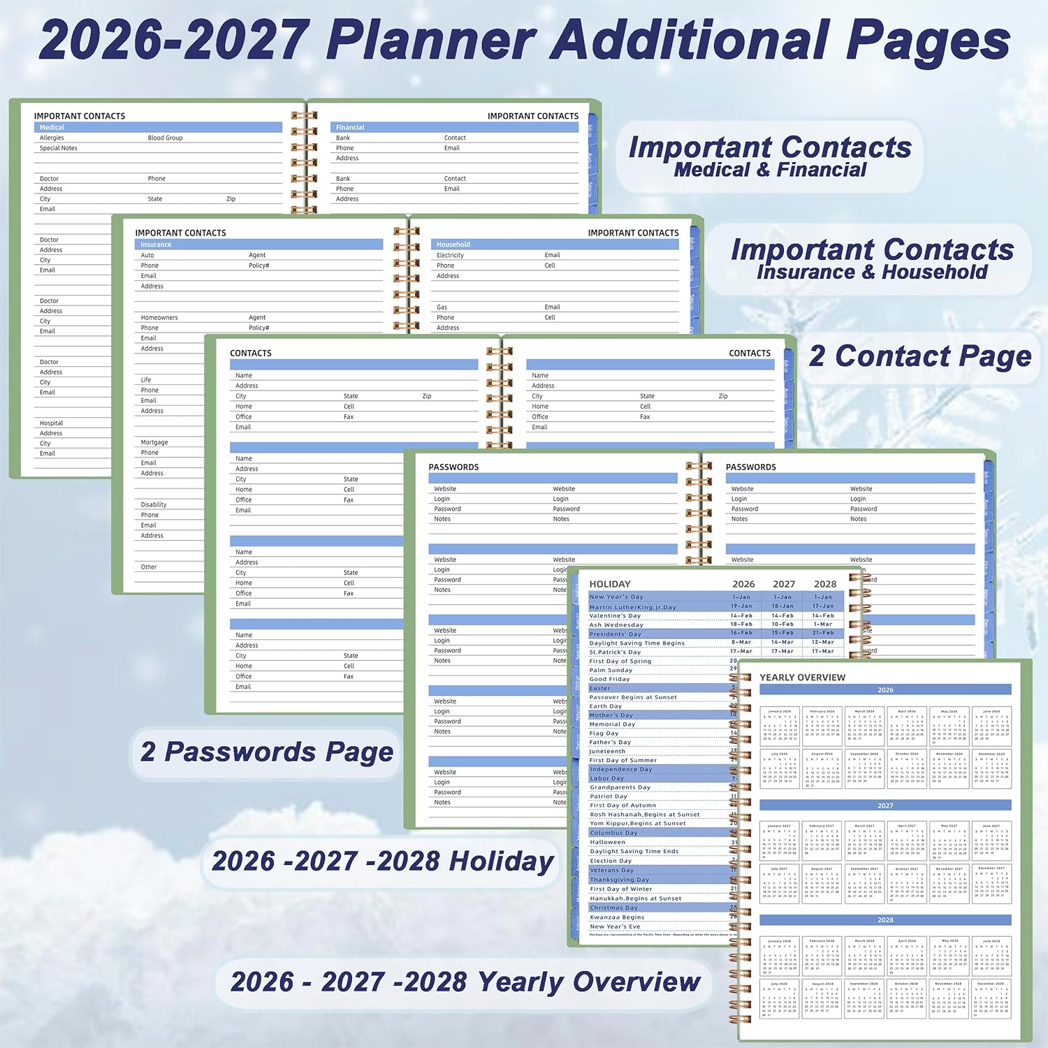 Monthly Planner 2026-2027, Jul 2026-Dec 2027, 7.4'' x 9.6'', 120 Gsm Paper image 4