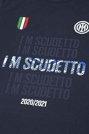 Inter I M Scudetto Campioni d'Italia 2020 2021 Unisex T Shirt Adult,  Unisex_Adult, T Shirts, CH_01, Blue, Taglia unica L, One Size-L: Buy Online  at Best Price in UAE - Amazon.ae