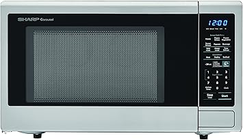 Amazon.com: SHARP Stainless Steel Carousel 1.8 Cu. Ft. 1100W Countertop ...