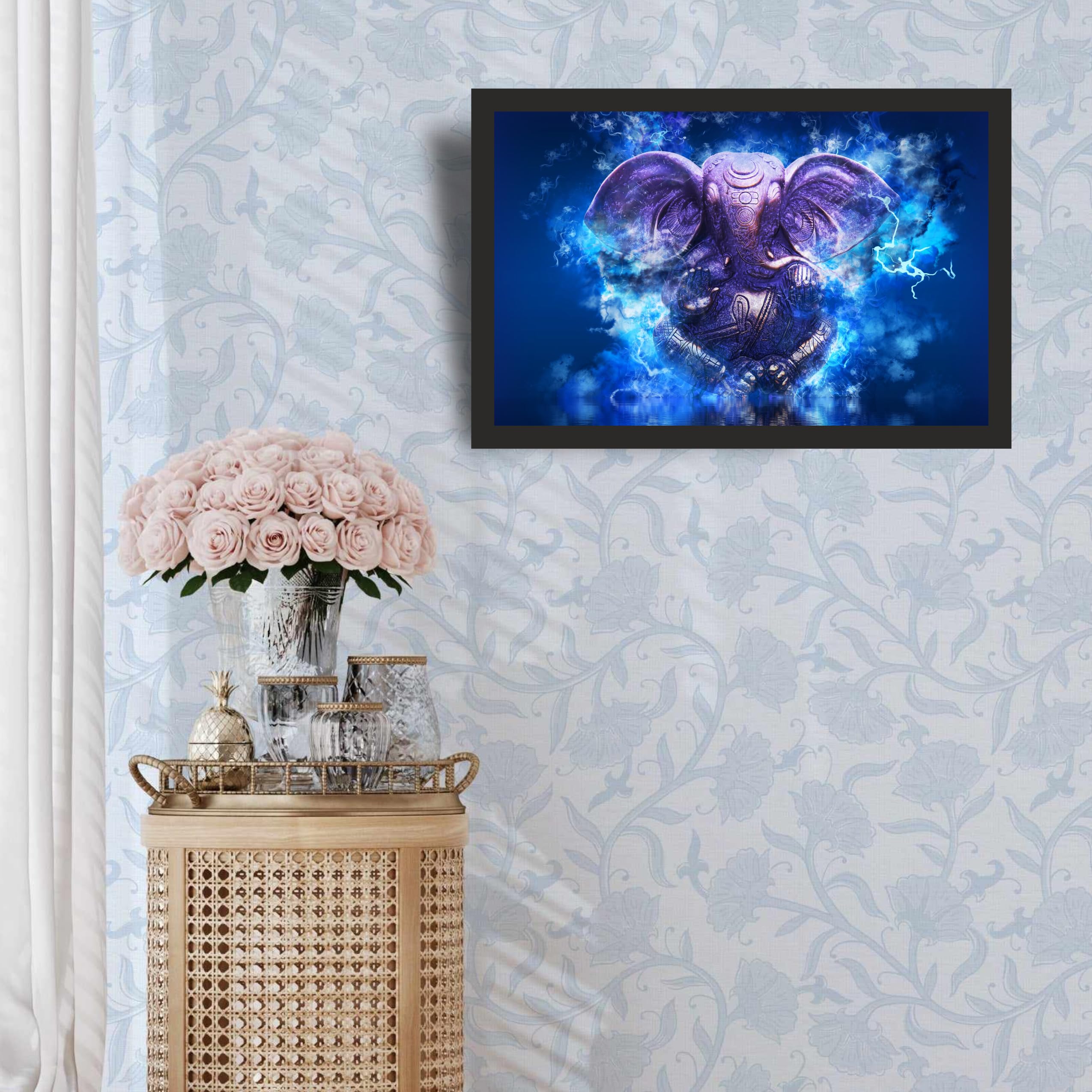 Electric Ganesha Aura: 24x36 Landscape – view 2