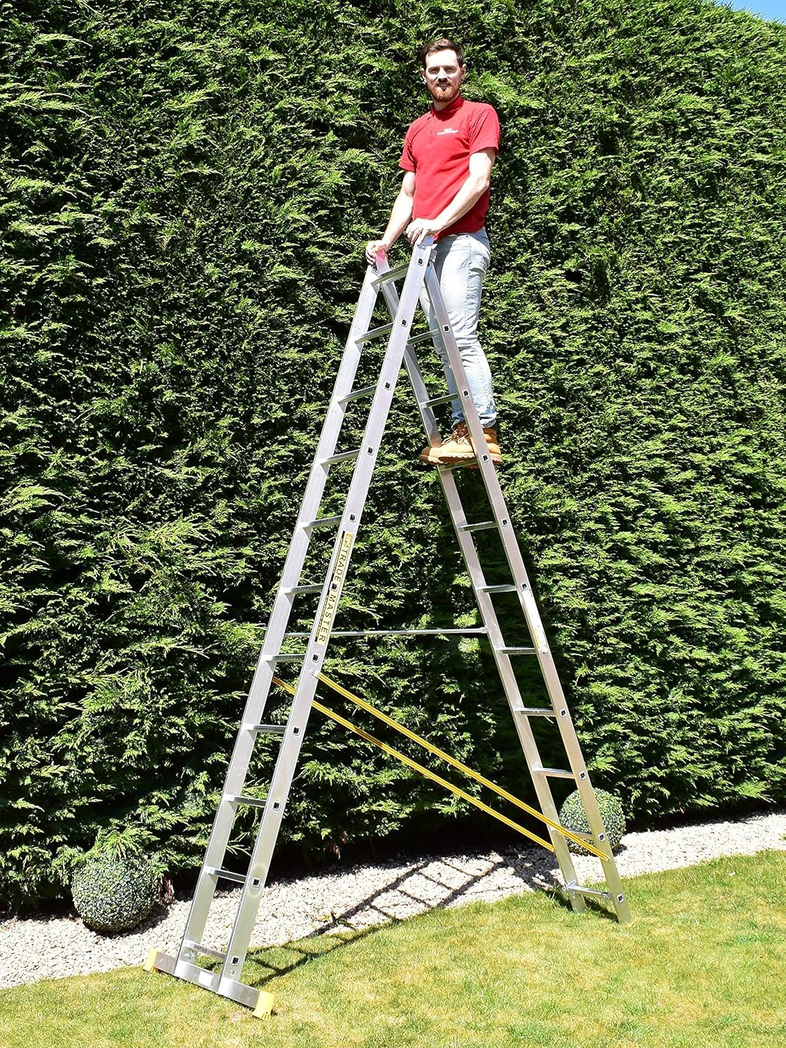 11 pioli, Trade Master Combi All-in-One extension Ladder, scaletta & Free standing Ladder