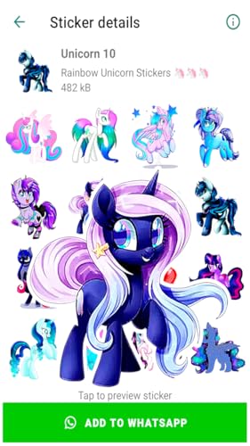 Unicorn Stickers For Whats App