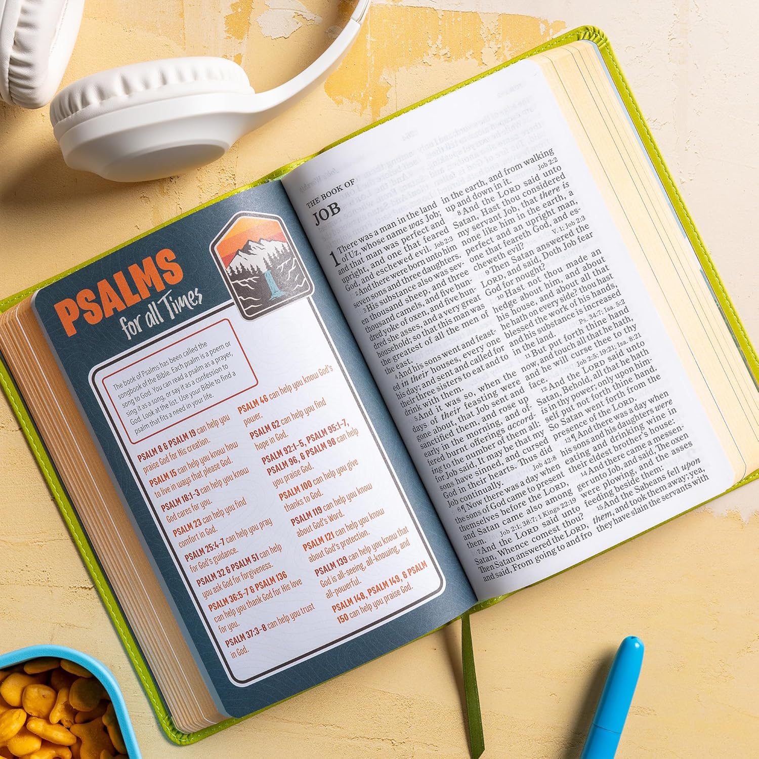 KJV Kids Bible, Green LeatherTouch, Large Print, Red Letter, Study Helps for Kids, Full-Color Inserts and Maps, Presentation Page, Easy-to-Read Bible MCM Type - Image 10