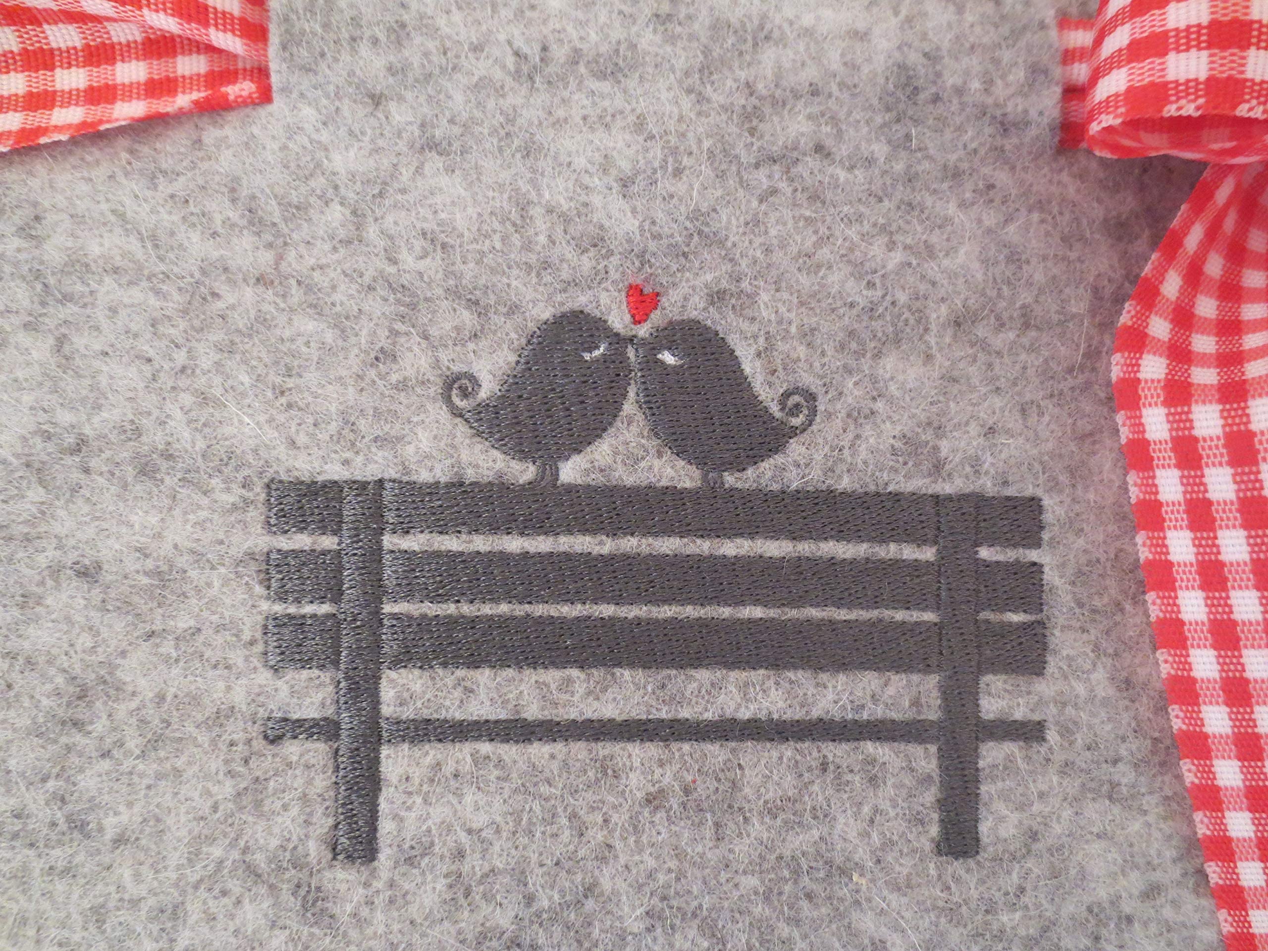 Fotoalbum Album Hochzeitsalbum Hochzeit Gästebuch Hochzeitsreise Geschenk Wollfilz Filz 26 cm x 25 cm