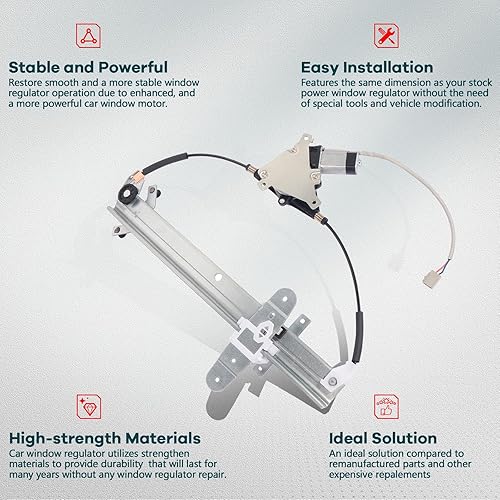 Miniatura 75 de Elevalunas eléctrico Trasero izquierdo Lado del conductor con motor se adapta a 2008-2012 para Ford Escape 2008-2011 para Mercury Mariner 2008-2011