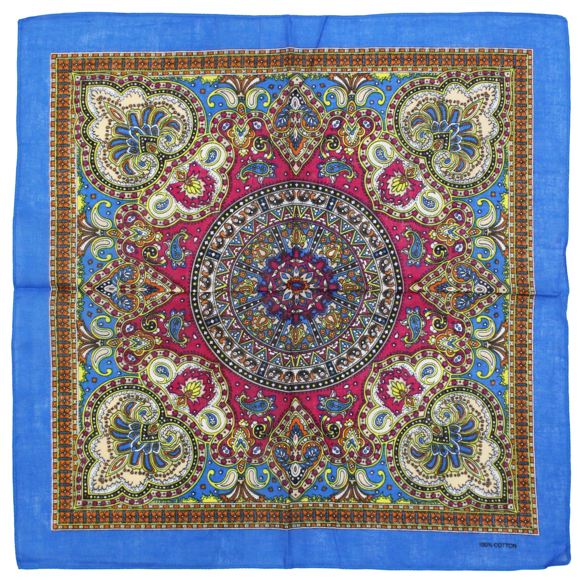 Zac's Alter Ego Fashionable Retro/Vintage Print Cotton Bandana