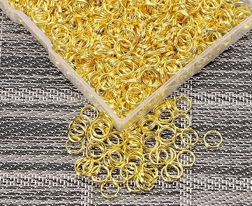 Miniatura 2 de Shapenty Anillos divididos pequeños de doble bucle, conectores de metal para llavero, cadena, borla, dijes, organización, manualidades, collares,