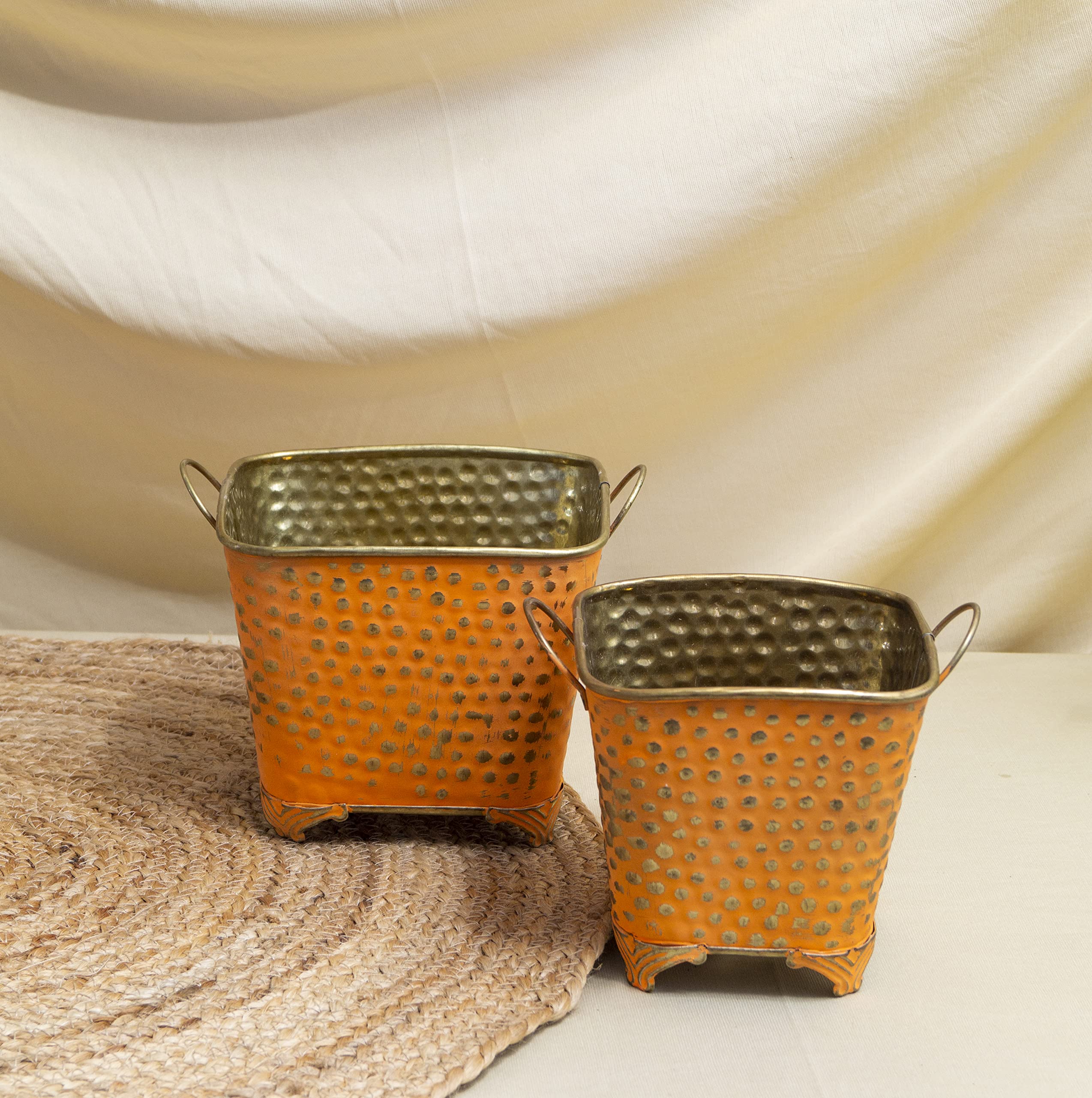 See full amazon price history chart for KYARI Metal Golden Dotted Pots | Aesthetic Planters for Indoor & Outdoor Decor | Rust Free Gamla | Big Size: 14 * 16.5 * 16.5 cm | Small Size: 13 * 14 * 13.5 cm | Set of 2 | Plants not Included KYARI Metal Golden Dotted Pots | Aesthetic Planters for Indoor & Outdoor Decor | Rust Free Gamla | Big Size: 14 * 16.5 * 16.5 cm | Small Size: 13 * 14 * 13.5 cm | Set of 2 | Plants not Included (B09STYG1WW) Amazon Price History, Amazon Price Tracker