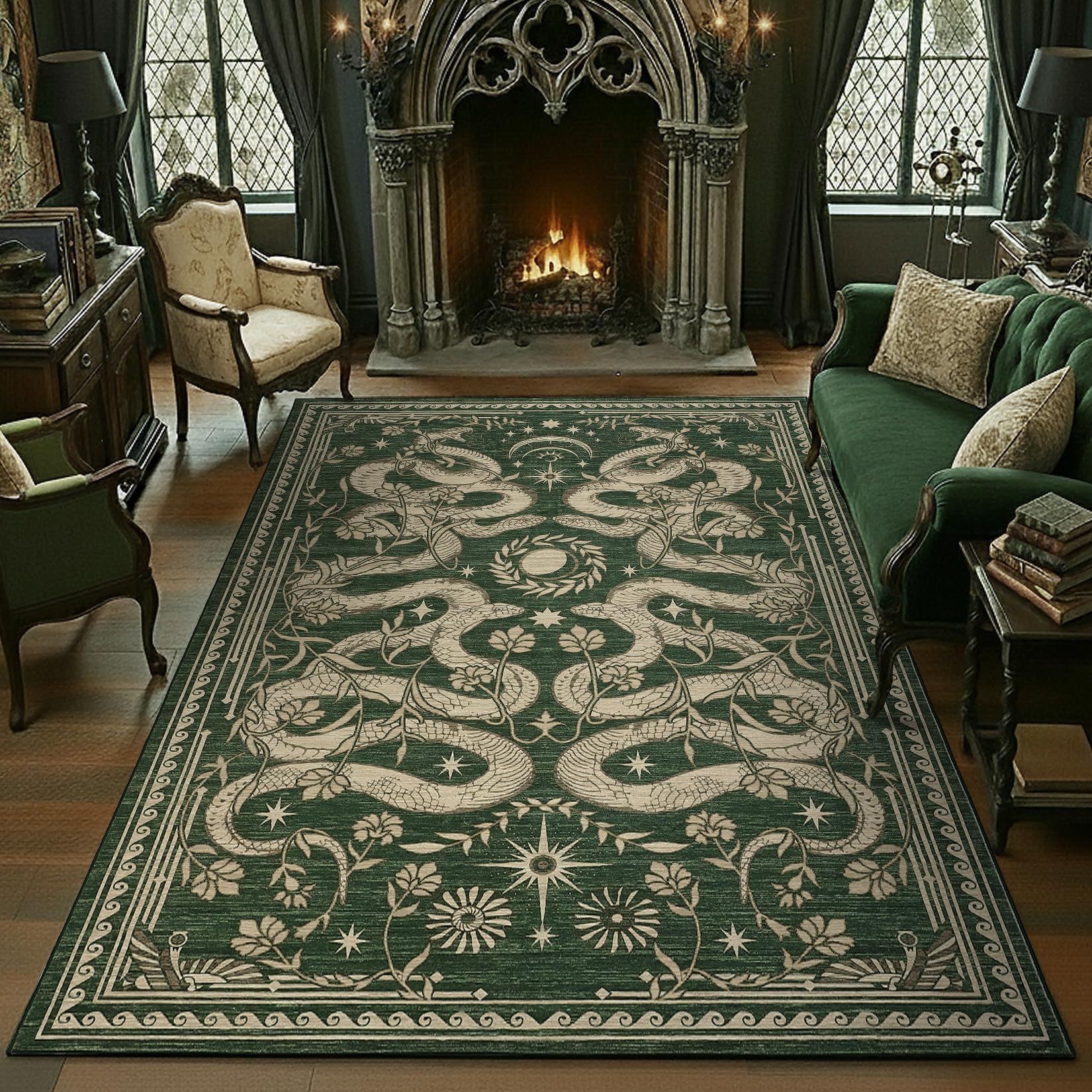 Amazon.com: Snake 8x10 Area Rugs for Living Room Washable Non Slip