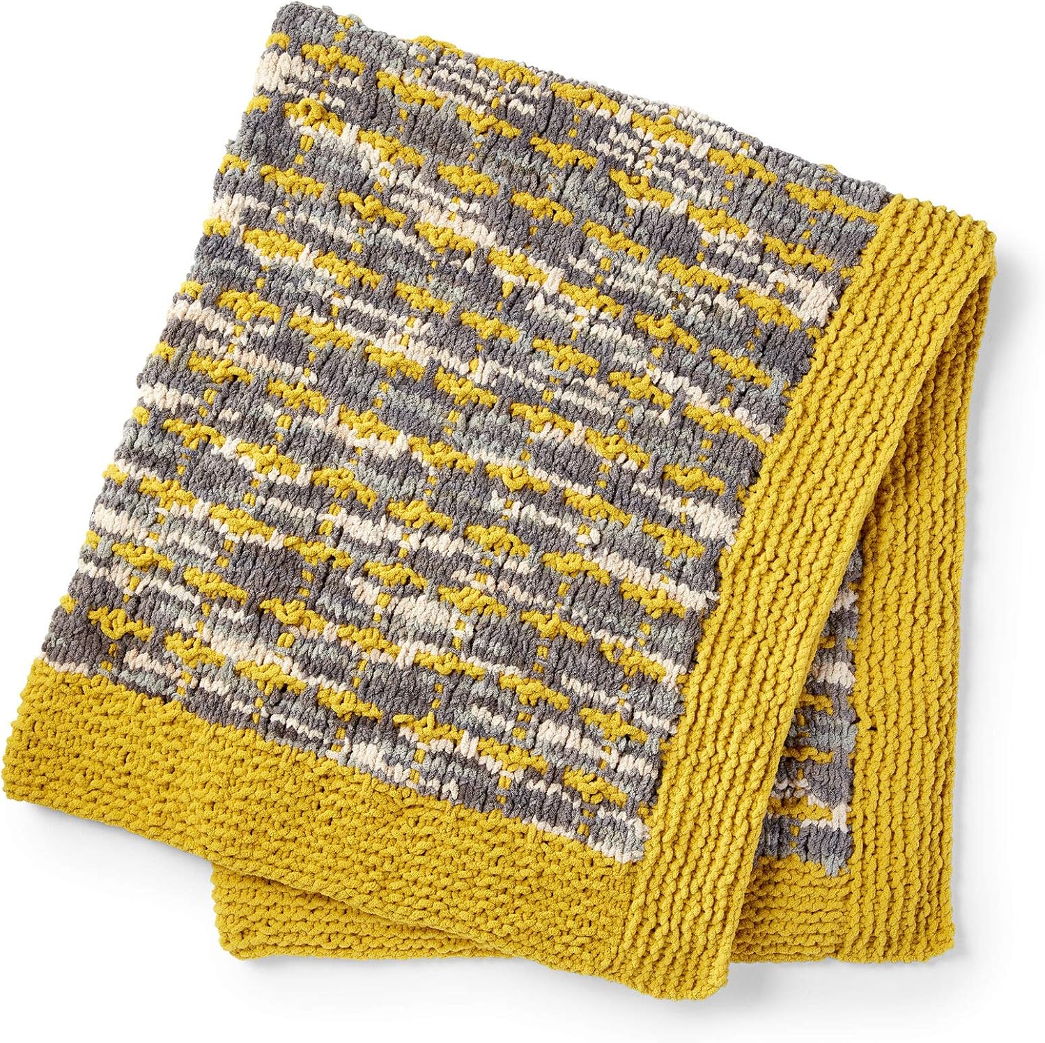 Bernat Blanket Yarn - Big Ball (10.5 oz) - 2 Pack with Pattern Cards in Color (Moss)