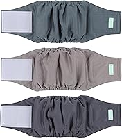 Vista 20 de wegreeco Pañales lavables para perros machos, paquete de 3 (ballena, talla L)