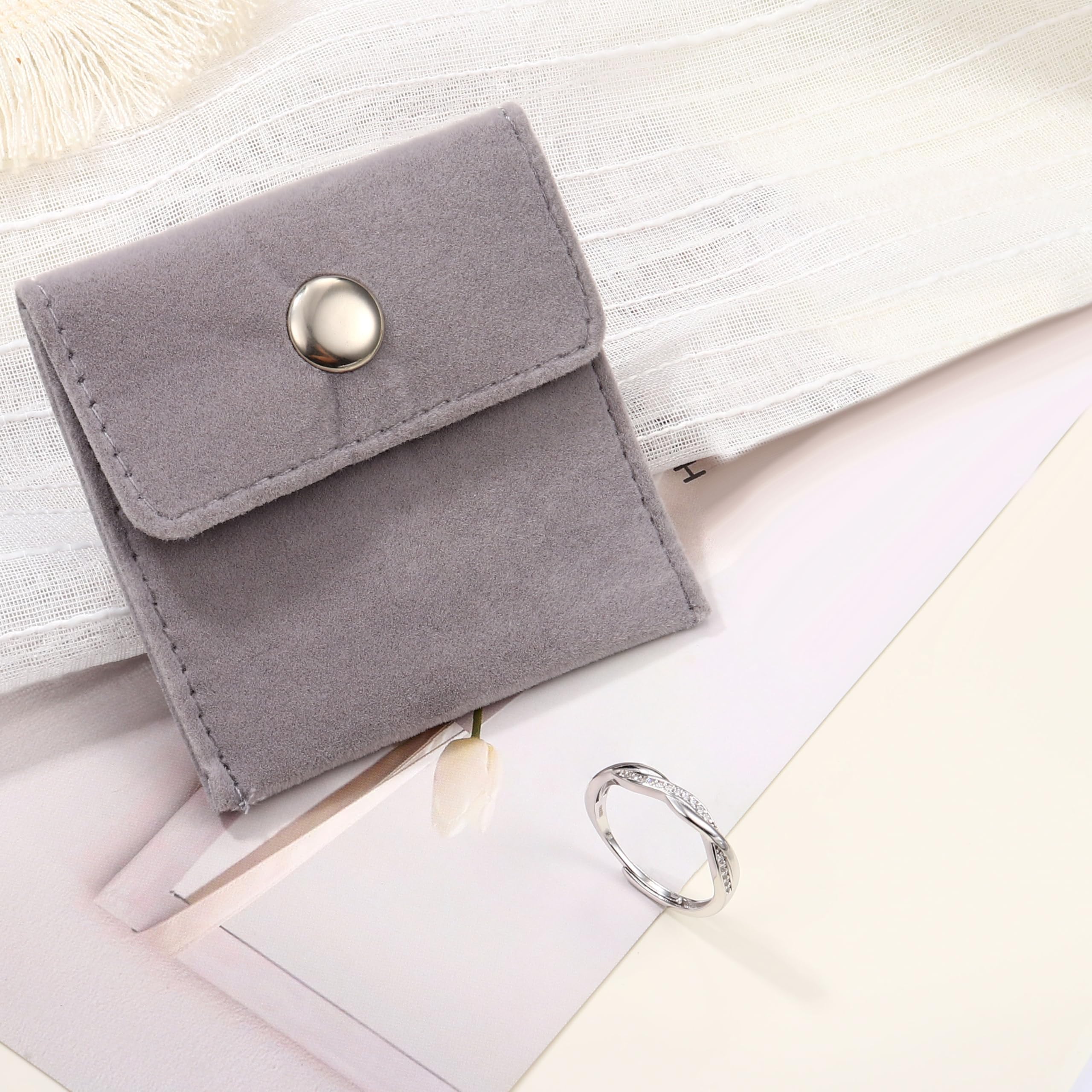 JeweBella Damski pierścionek ze srebra próby 925, regulowany pierścionek, obrączka zaręczynowa, obietnica ślubna, pierścionek damski, srebrny, złoty/różowe złoto, biżuteria urodzinowa z kartą