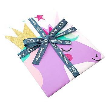 Pyjama Licorne Harry Bear - Fille | Coton élasthanne | Taille Ajustée | Design étoiles Pailletées