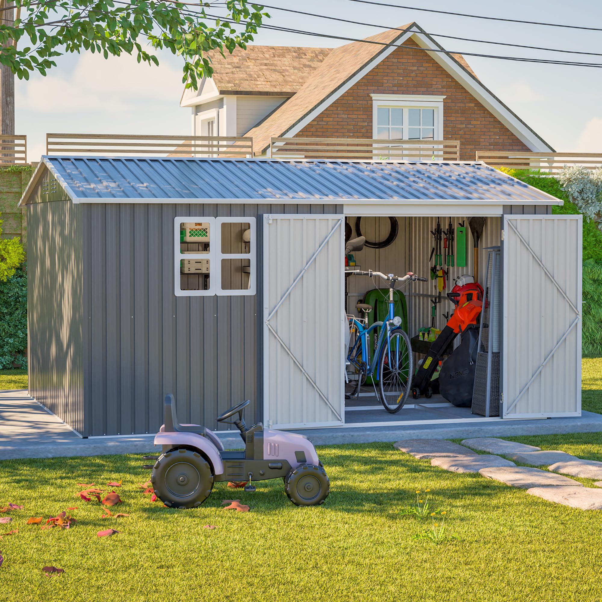 YOPTO 12x10 FT Outdoor Storage Shed