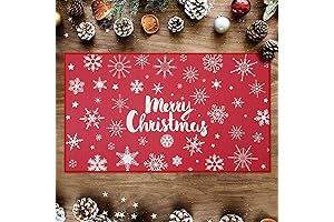 CAROMIO Christmas Entry Mat: Festive Holiday Welcome