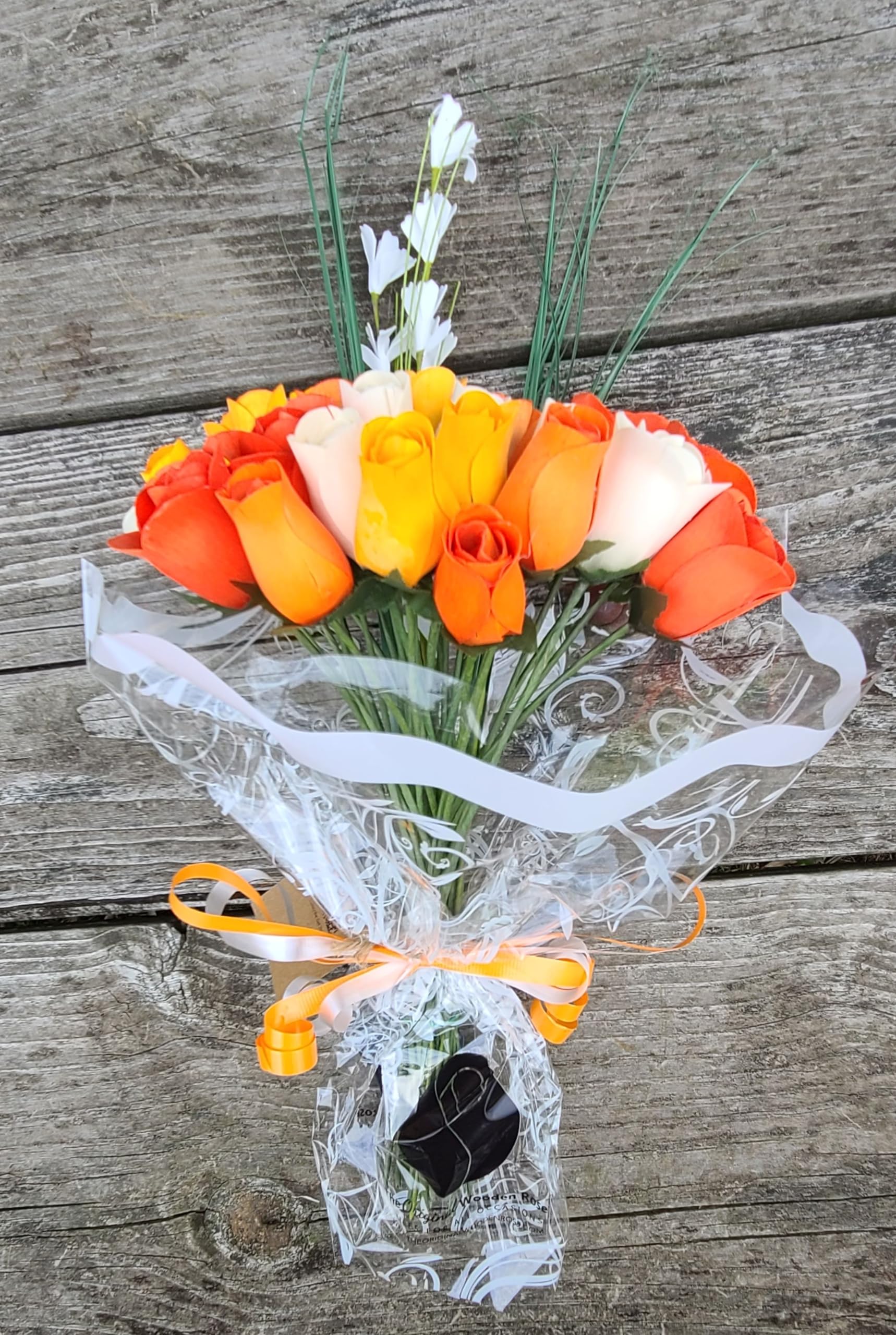Amazon｜The Original Wooden Rose Deluxe Orange Cream Sicle Themed