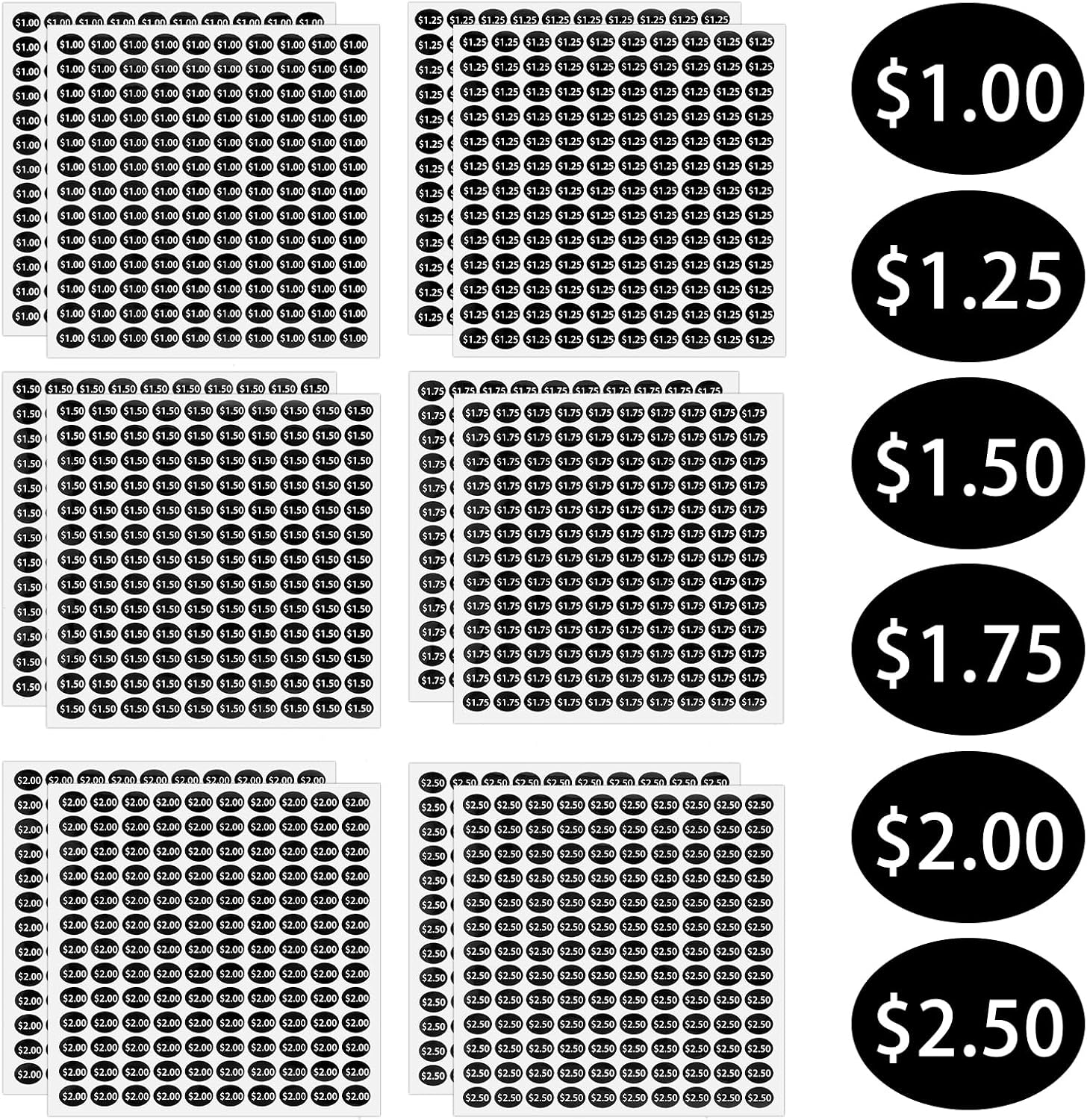 1440 Inject Sticker Amazon.com: 1440 Pcs Yard Sale Stickers - Snack Vending Machine Labels ...