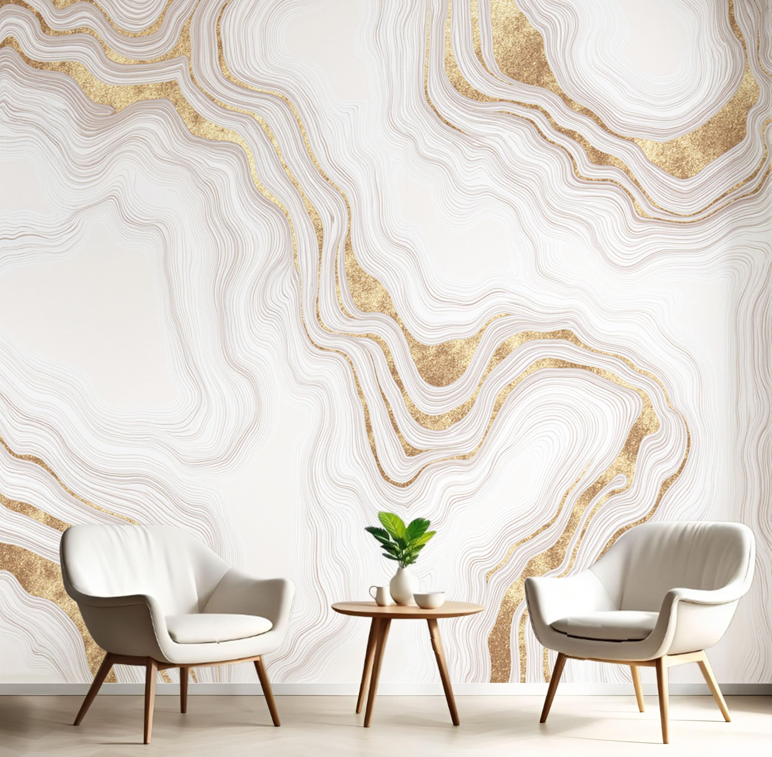 Papier peint panoramique marbre beige 450x315 poster géant mural 3D salon