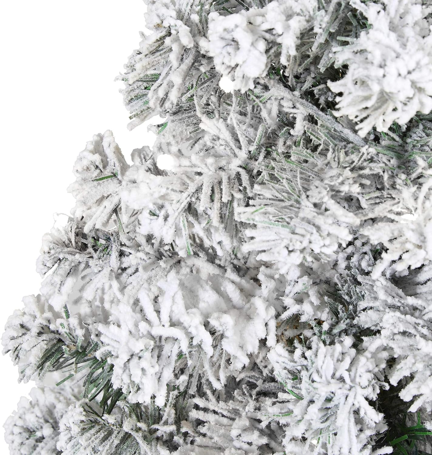 Nearly Natural 3ft. Flocked Rock Springs Spruce Artificial Christmas Tree