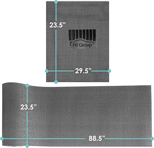 Miniatura 8 de FH Group Alfombrillas universales para el suelo del coche para adaptarse a la resistencia hazlo tú mismo, protección para todo tipo de clima,