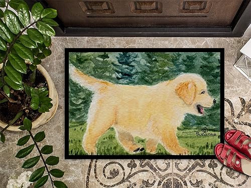 Miniatura 3 de Caroline's Treasures SS8859MAT - Felpudo Golden Retriever de 18 x 27 pulgadas, para interiores y exteriores, para entrada, antideslizante, lavable,