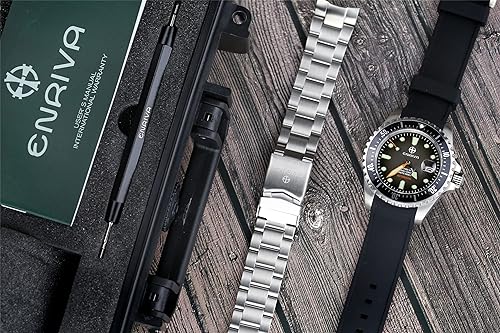 Miniatura 7 de ENRIVA Men's Automatic Pro Dive Mens Watch Aluminium Bezel Diving Watches Self-Wind Professional Diver Watches for Men